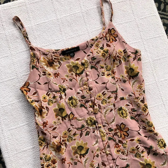 Sanctuary Anthropologie Floral Mini Dress Indie Sleaze Y2K Grunge Distressed - Picture 3 of 9